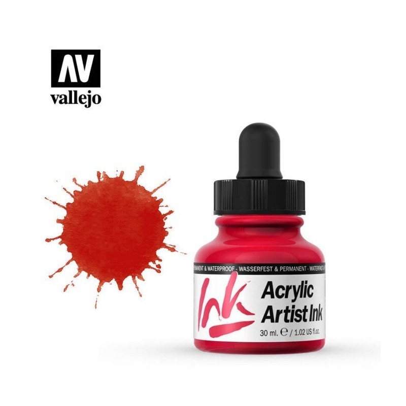 Carmine Red Artist Ink