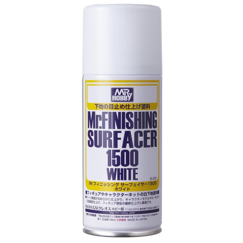 Mr.FINISHING SURFACER 1500 White Spray (Mr. Hobby)