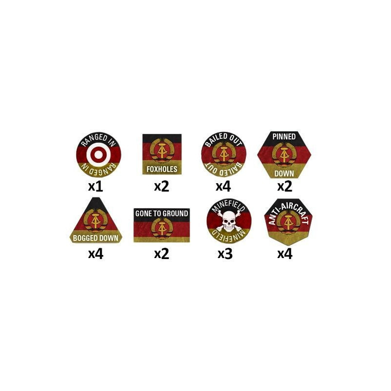 Team Yankee East German Token Set