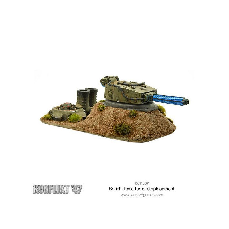 British Tesla turret emplacement