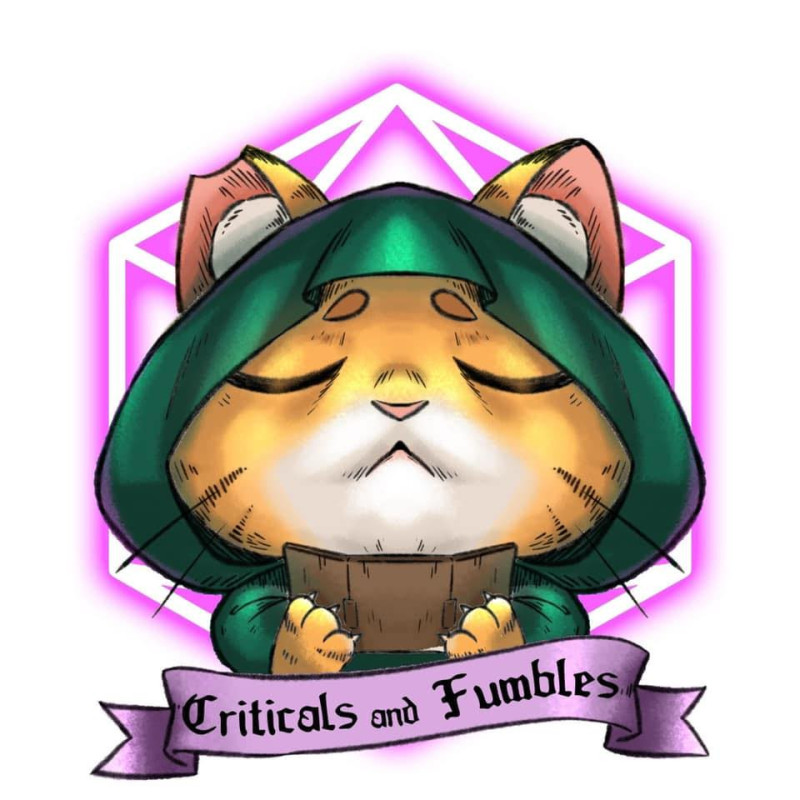 Critical and Fumbles 7 set Dice