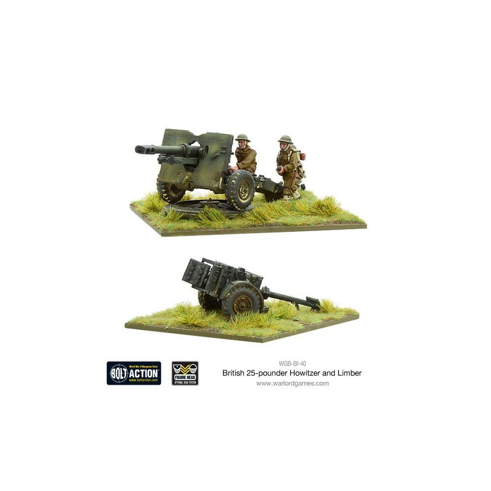 British 25 pdr Howitzer & Limber