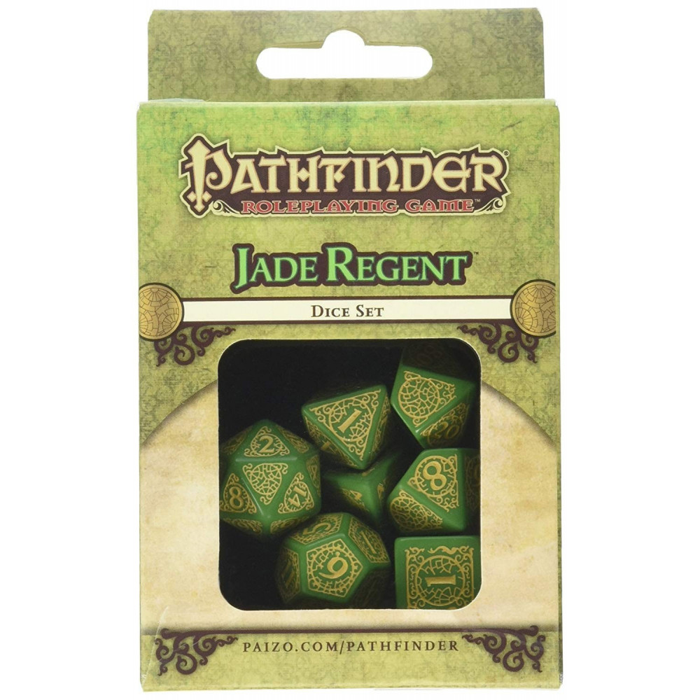 7 Q-Workshop Pathfinder Jade Regent Dice Set Board Games 