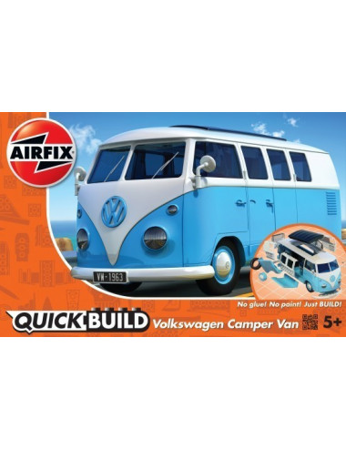 VW Camper Van blue QUICK BUILD