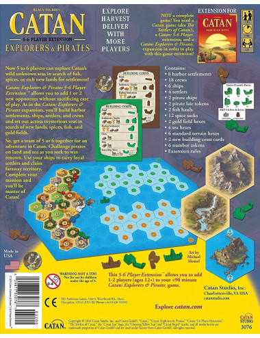Settlers of Catan Explorers & Pirates 5 - 6 Player Extension