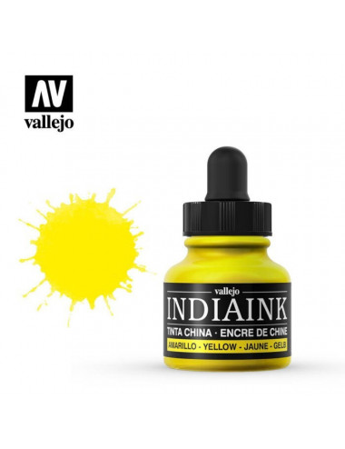 Yellow India Ink