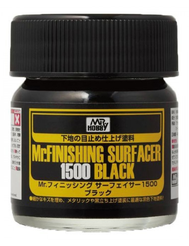 Mr. Finishing Surfacer Black 1500 (Brush)