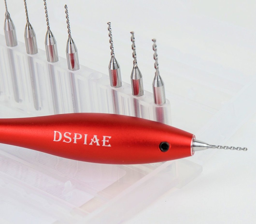 DSPIAE AT-HD Aluminum Alloy Hand Drill Craft Tools with Tungsten Steel Drill Pit 