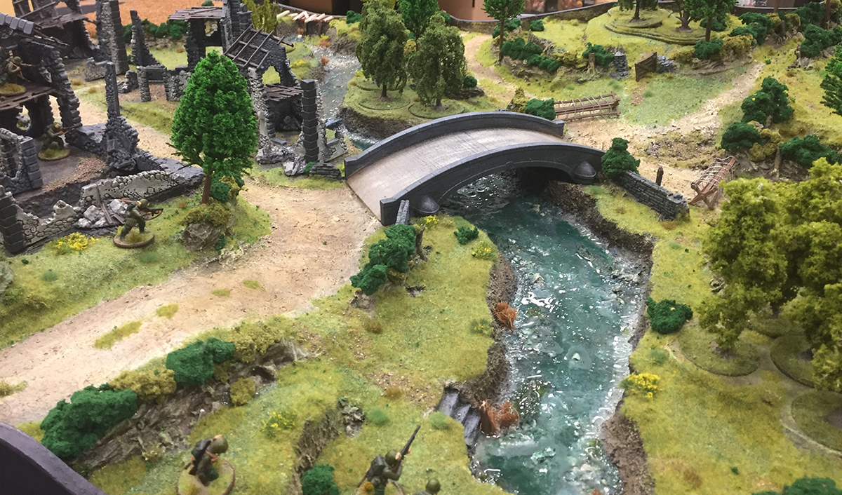 Warlord HQ Bocage battlefield Build - Warlord Games
