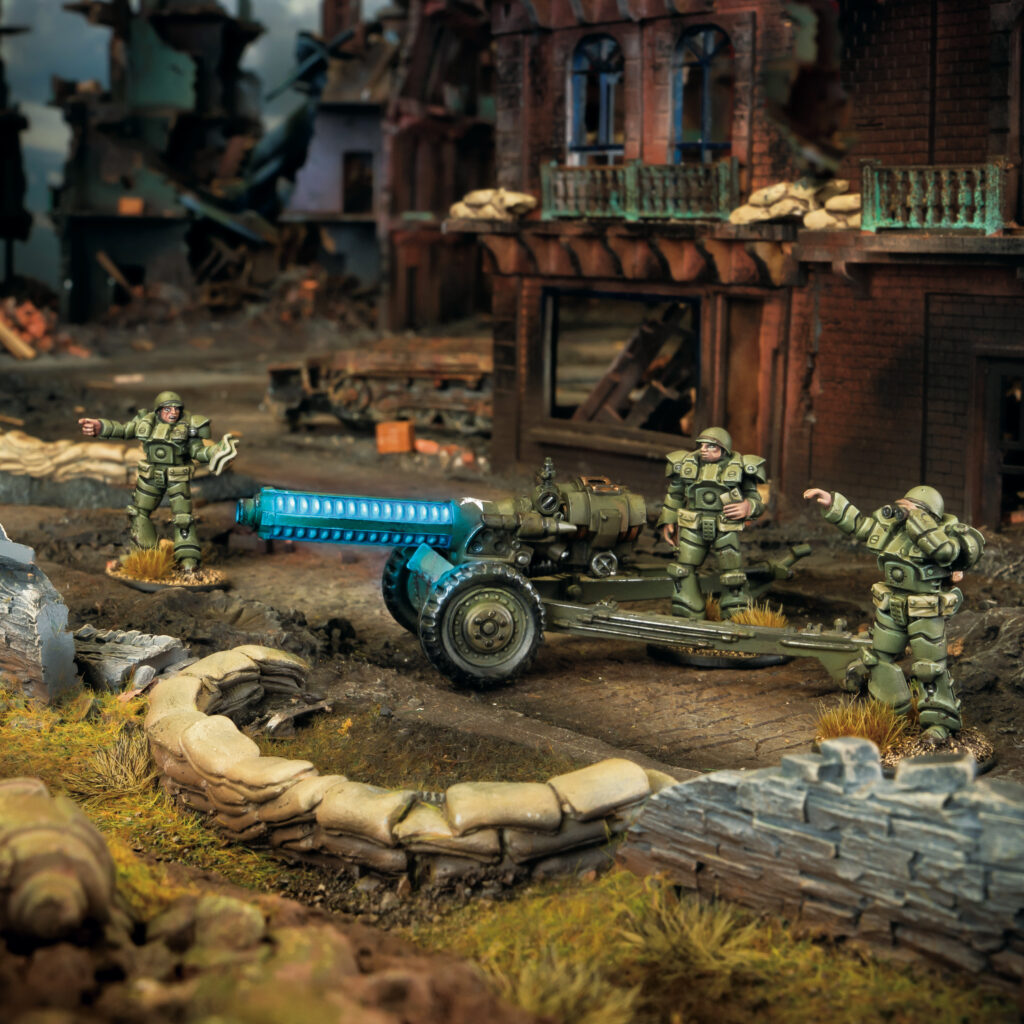 Konflikt '47 US Tesla cannon by Warlord Games